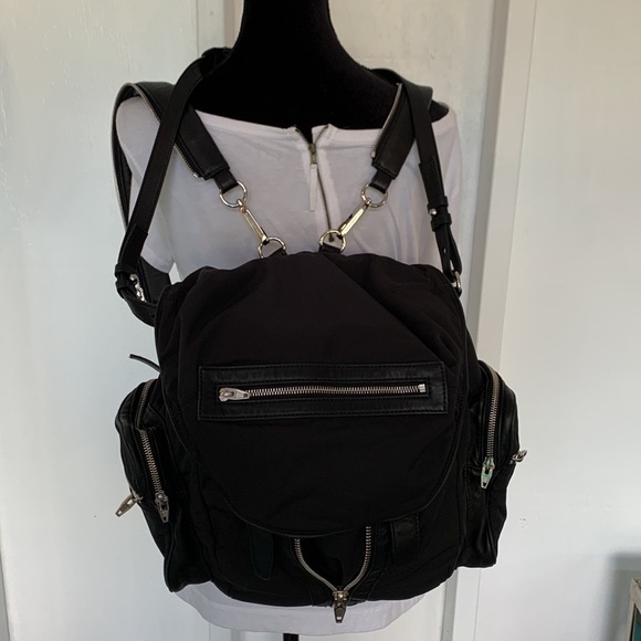 Alexander Wang Marti Lambskin Leather Trimmed & Nylon Backpack EUC - Picture 8 of 17